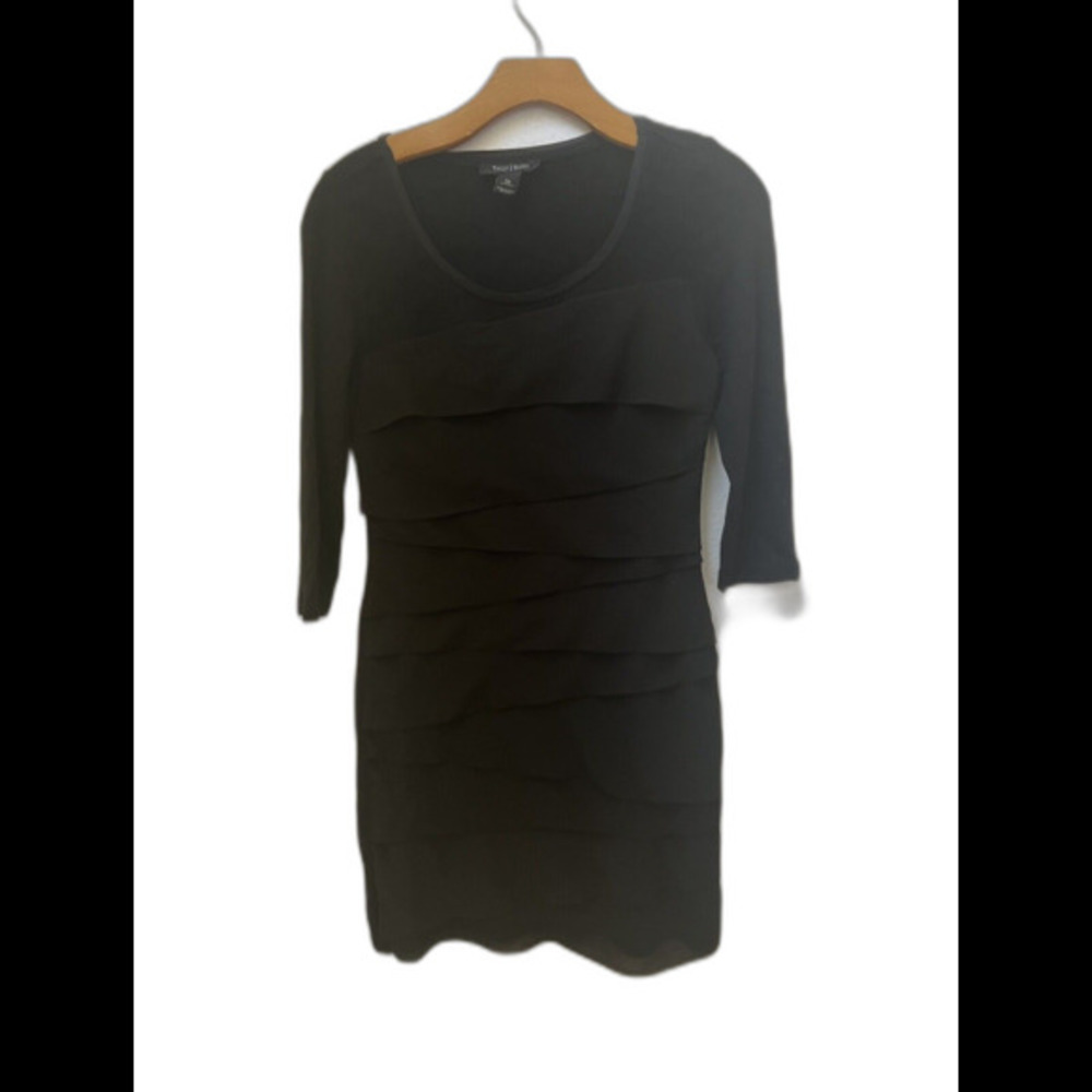 WHITE HOUSE BLACK MARKET BLACK DRESS XS (L5)